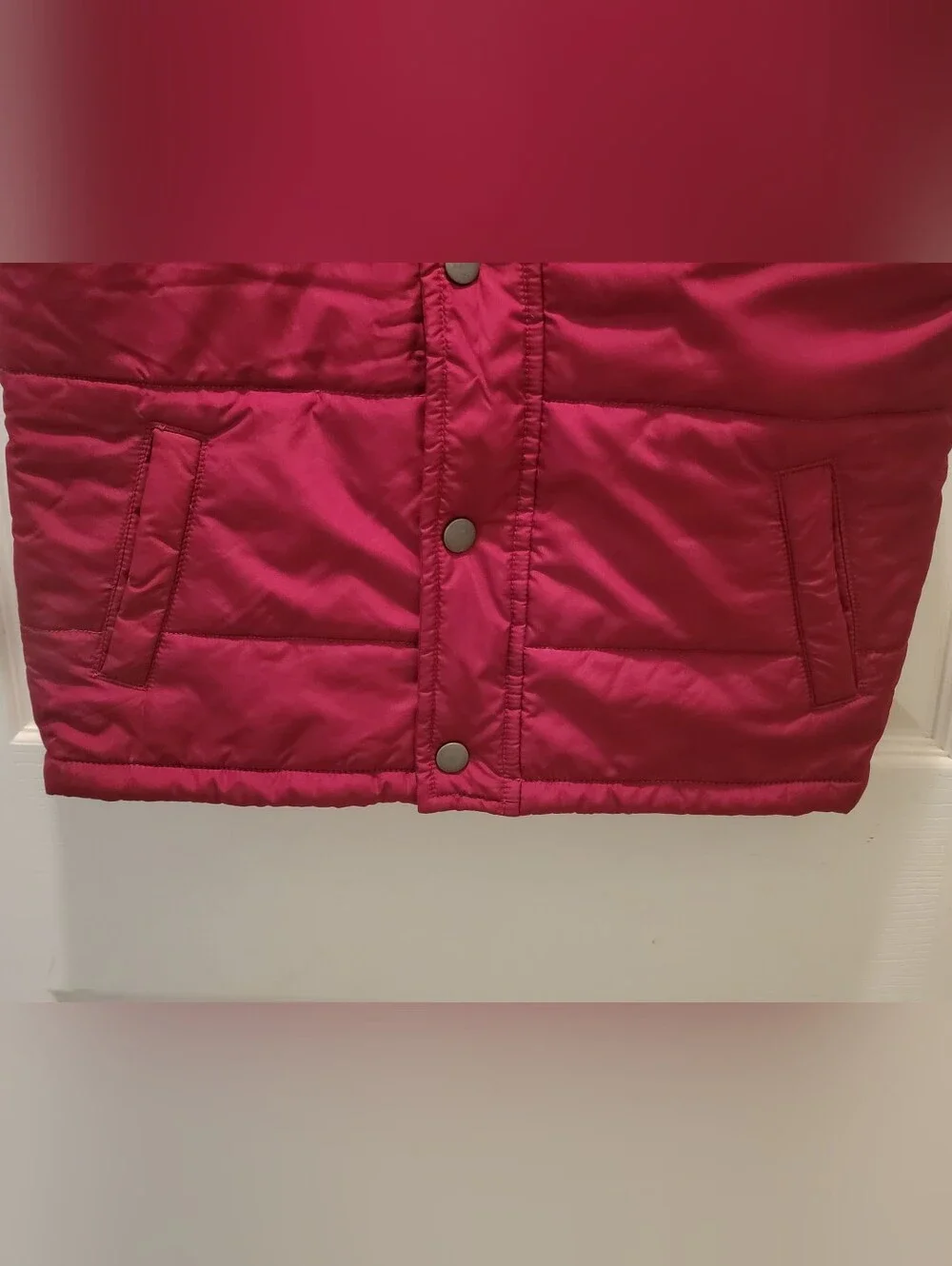 Gymboree Kids Dark Red Puffy Vest - Size Medium (7/8) - EUC
